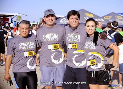 Leonardo, Fernando, Carlos y Marcela.
