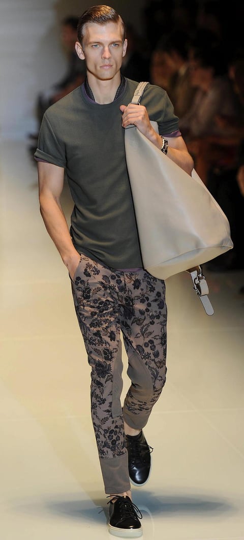 Gucci presentó sus últimas creaciones para hombre en Milán.
