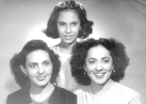 NENA , Chayo y Rosita Dí­az Durán en el año 1960.