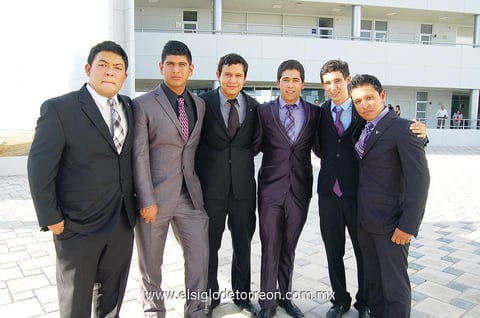 Omar, Sebastián, Iván, Eduardo, Diego y César.