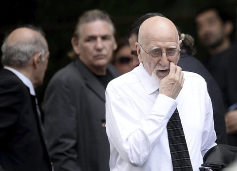 El actor estadounidense Dominic Chianese acudió a la catedral a dar el último adiós a James Gandolfini.