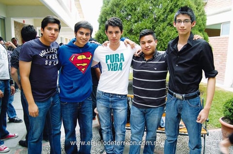Óscar, Alejandro, José Miguel, Christian y Jorge.