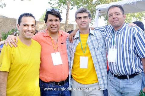 HUGO  González, Alaín Sánchez, José Rodolfo Mijares y Jaime Madero Pedroza.
