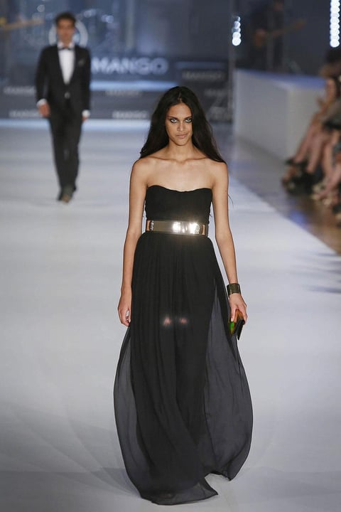 La firma Mango inauguró el 080 Barcelona Fashion con sus más recientes creaciones.