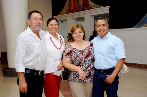 Raymundo Estrada, María Hipólita Cardona, Sonia Fernández y Jorge Franco.