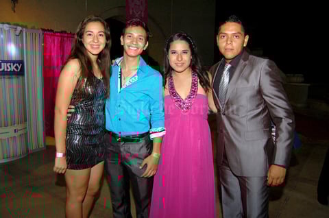 Valeria, Florentino, Jéssica y Sergio.