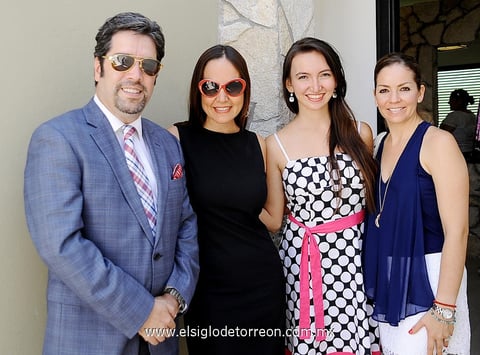 Raúl Domínguez,  Isela González, Sofía Neria y Arcelia González.