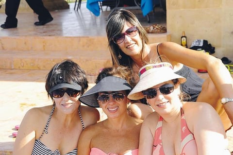 Cristina, Cecilia, Eva y Astrid.