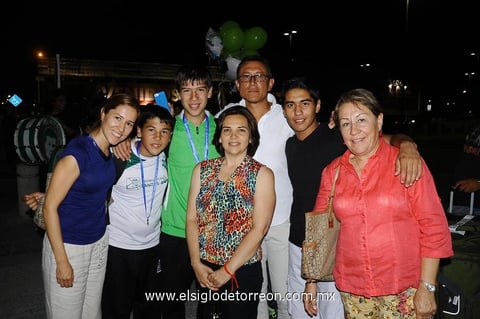 Ivette,  Martín, Martín, Alejandro y Bárbara