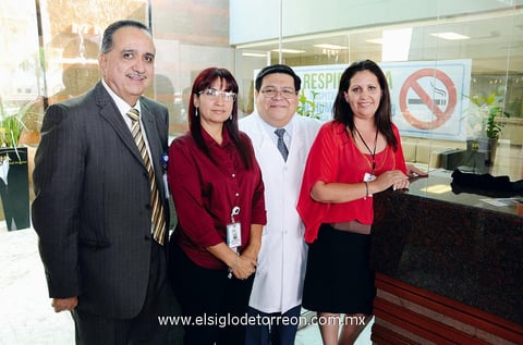 Gilberto Cordero, Mirna Rodríguez, Antonio Razo e Isabel Torres.