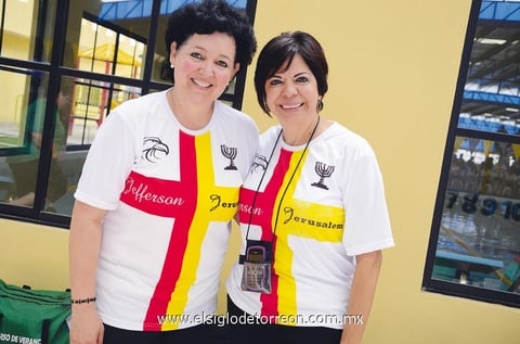 28072013 EN INAUGURACIóN.  Norma de Gutiérrez y Argentina Martínez.