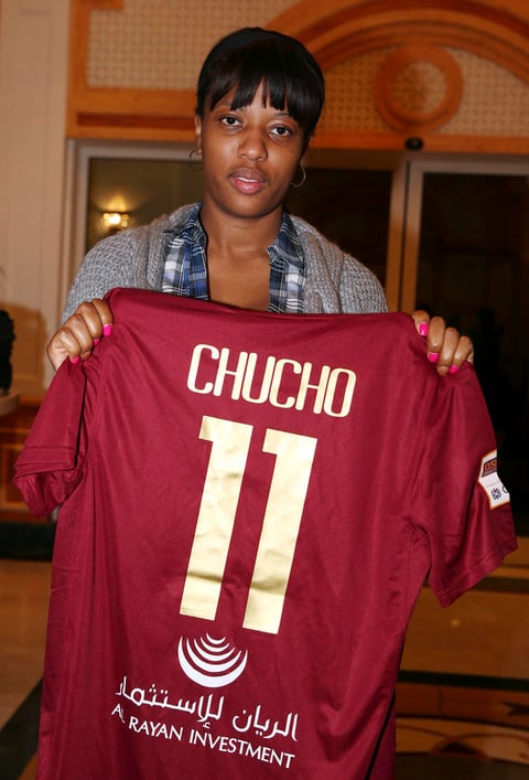 La camiseta llevaba el apodo "Chucho" en la espalda.