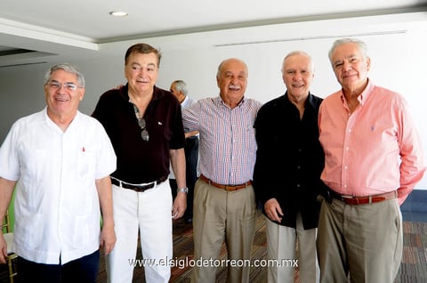 01082013 ERNESTO  Dávila, Jesús Villarreal, Gustavo Muñoz, Arturo Ibarra y José Luis Madero.