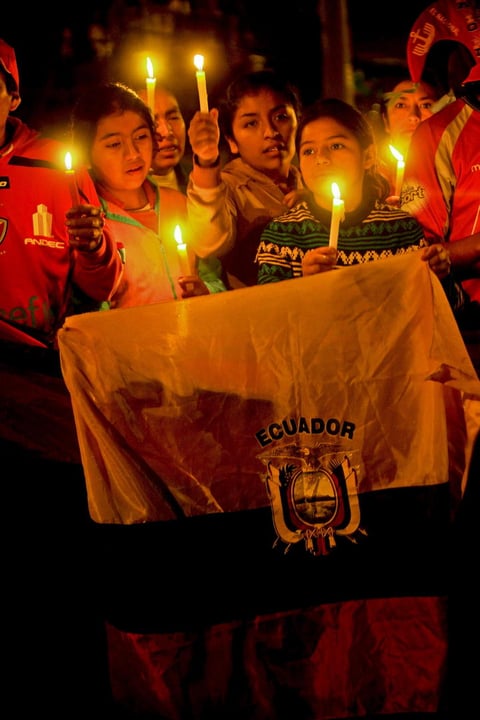 Triste despedida en Ecuador. (EFE)