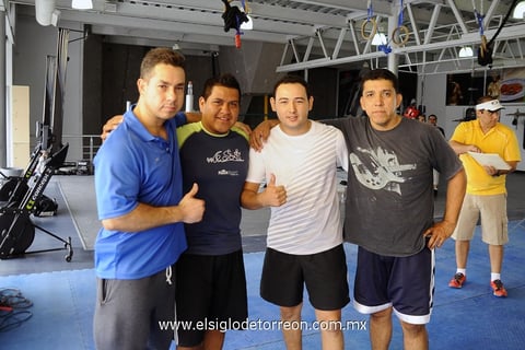 02082013 MARIO  del Río, Raúl Rivas, Aarón Esquivel y Enrique Gutiérrez.