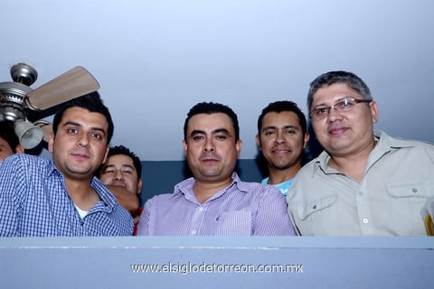 05082013 AMIGOS.  Gustavo, Alejandro, Paco, Hugo y Mario.