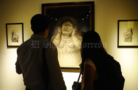 Inauguran exposición de pintura "Testimonios de la Barbarie" de Fernando Botero.