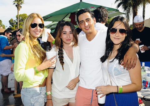 Isabel, Luisa, Andrés y Valeria.