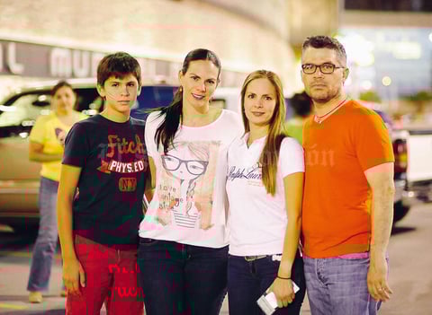 Rodri, Brisia, Bárbara y Rodrigo.