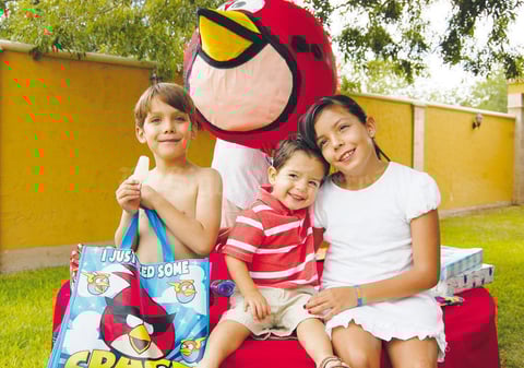 Massimo, Samuel y Mara.