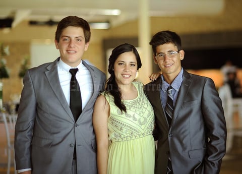 Hugo,  Elisa y Germán.