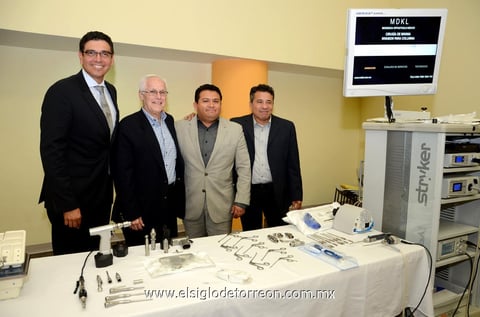 Edmundo  Mesta, Robert Jacobson, Armando Arredondo y Mario Zamora.