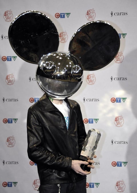 En el quinto peldaño Deadmau5 con 21 millones.
