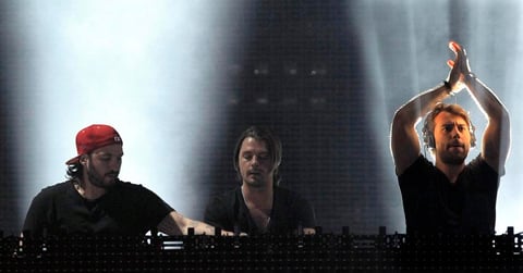 La tripleta de Swedish House Mafia se ubica en el puesto cuatro con 25 millones de euros.