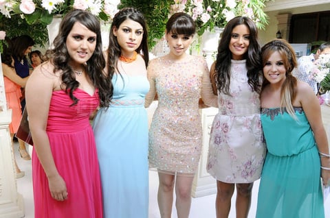 Gaby González, Gaby García, Mayra, diana Campos y Marcela Duarte.
