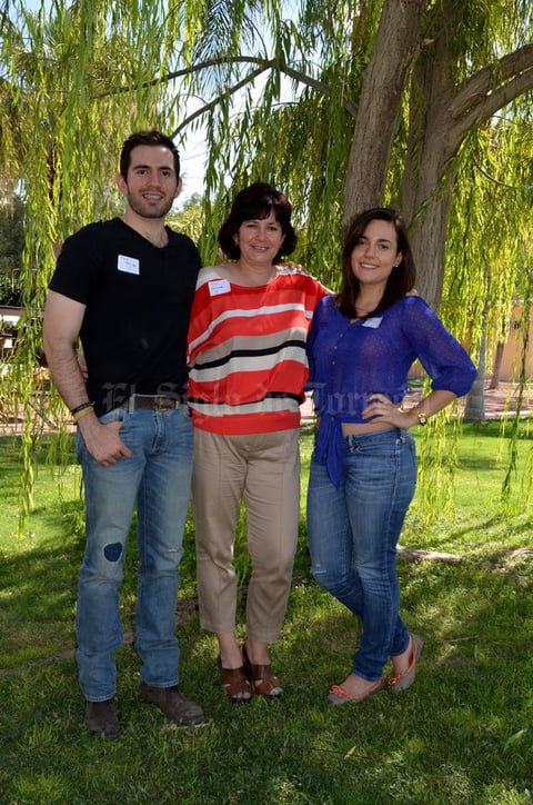 Paco Martínez, Tere Martínez y Cecilia Martín.