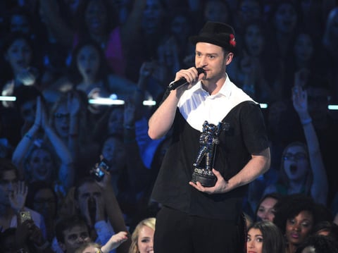 Timberlake logró el premio más esperado de la noche, Video del Año por Mirrors.