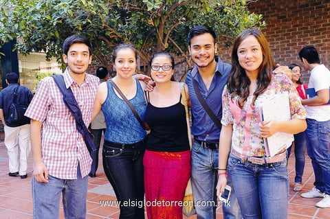 25082013 Martín, Cecy, Jazmín, Kevin y Bianca.