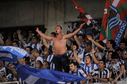 La afición vibró con el pase de su equipo.