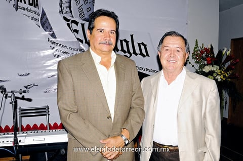 EVENTO RECIENTE.  Ernesto Llamas y Omar Guitiérrez.