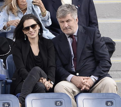 El actor Alec Baldwin y su esposa Hilaria Thomas.