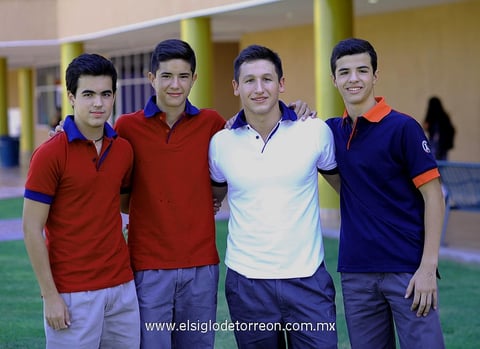19092013 COMPAñEROS.  Sergio, David, David y Adrián.