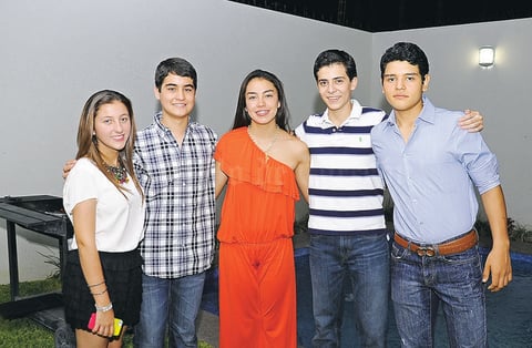 Mariana Santiago, Ana Silvia, Diego y José Manuel