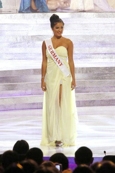 La señorita Amina Sabbah representó a Alemania en el certamen de belleza.