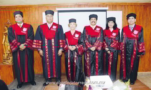 29092013 DE IZQUIERDA  a derecha, Dr. Juan Rafael Carrillo Ávila, Dr. Jesús Gumaro López Gutiérrez, Dra. Rosa María Lack Esparza, Dr. Ricardo Rodríguez Reza, Dra. Blanca Estela Tallabas Moreno y Dr. Apolonio Armenta Parga.