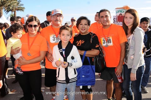 Carrera atlética.  Familia González.
