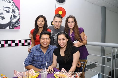 Cecy,  Carlex, Diana, Ramsés y Priscilla.