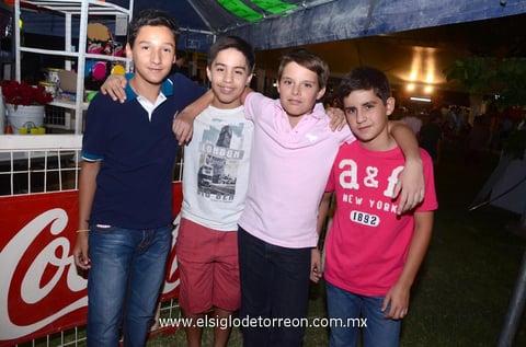 Covadonga.  Federico, Jesús, Patricio y Javier.