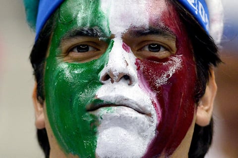 La afición acudió a manifestar su apoyo al Tri.