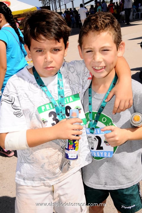 Ganadores. Daniel y Diego.