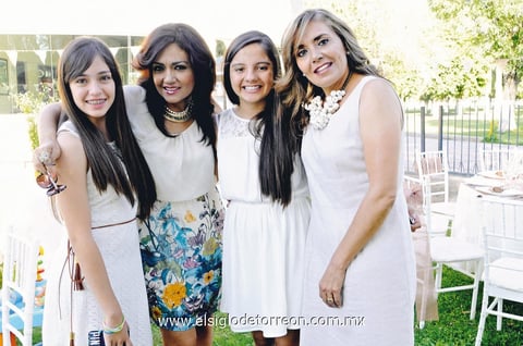 Evento cultural.  Olga, Perla, Paty, José, Mily y Patricia.