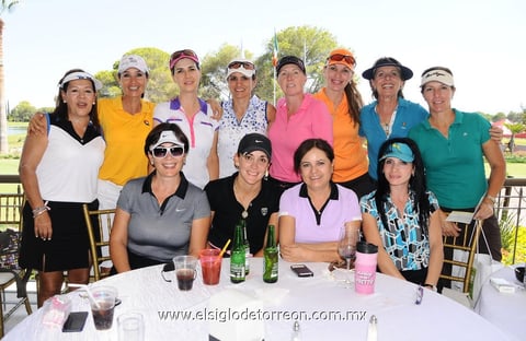 Amigas golfistas. Martha, Mónica, Malena, Claudia, Dinah, Sandra, Emilia, Mony, Leticia, Susy, Lety y Blanca.
