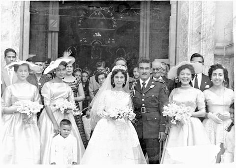 HÉCTOR  Ruelas López y Martha Salcido, hoy de Ruelas, cumplieron 57 años de casados. Foto de 1956. Ahora con siete hijos, 14 nietos y tres bisnietos.