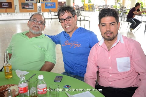 Rafael, Chacho y Eduardo.