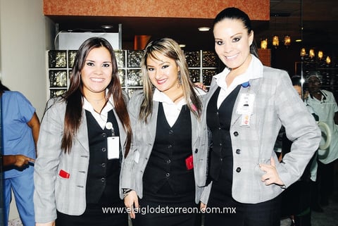 Nydia, Zalhua y Greta.
