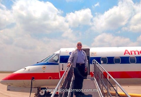 Dionisio Sánchez Herrera en su más reciente viaje a Dallas, Texas.